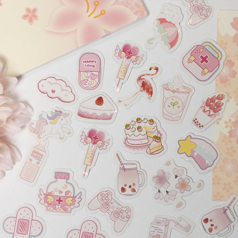 42 pcs of Kawaii Themed Stickers